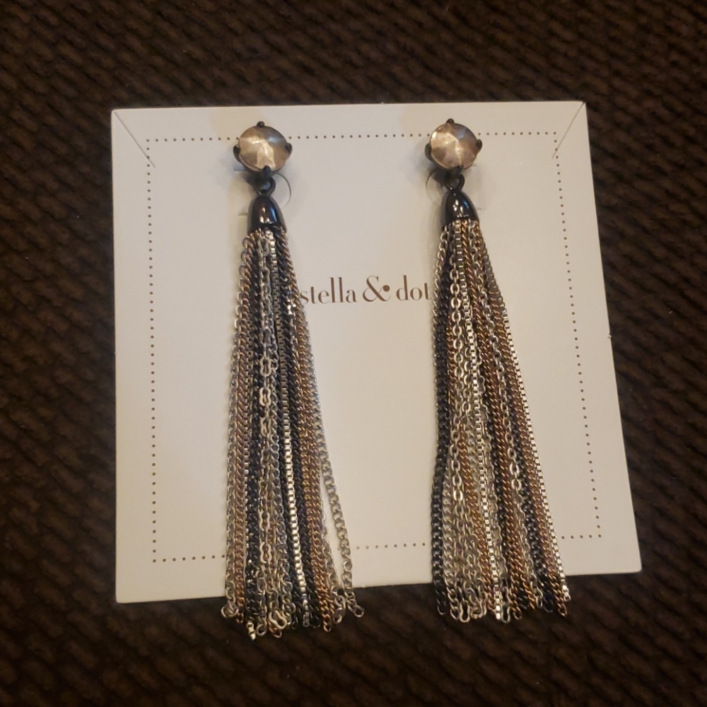 Stella & Dot Fringe Tassel Earring
